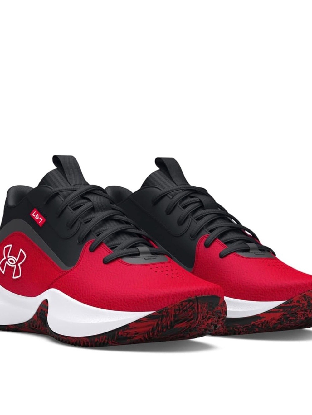 Under Armour Men’s Red and Black Sneakers